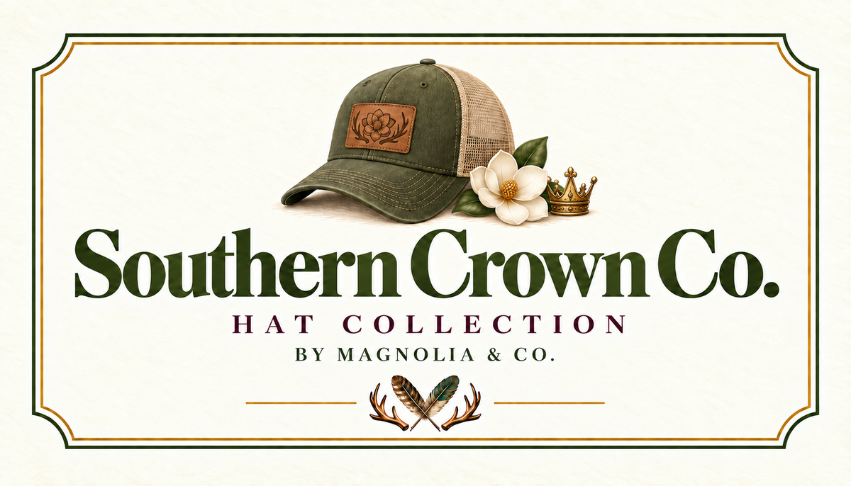 Southern Crown Co. hat collection by Magnolia & Co.