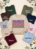 FNP Retro Sand sweatshirt with nine labeled color options