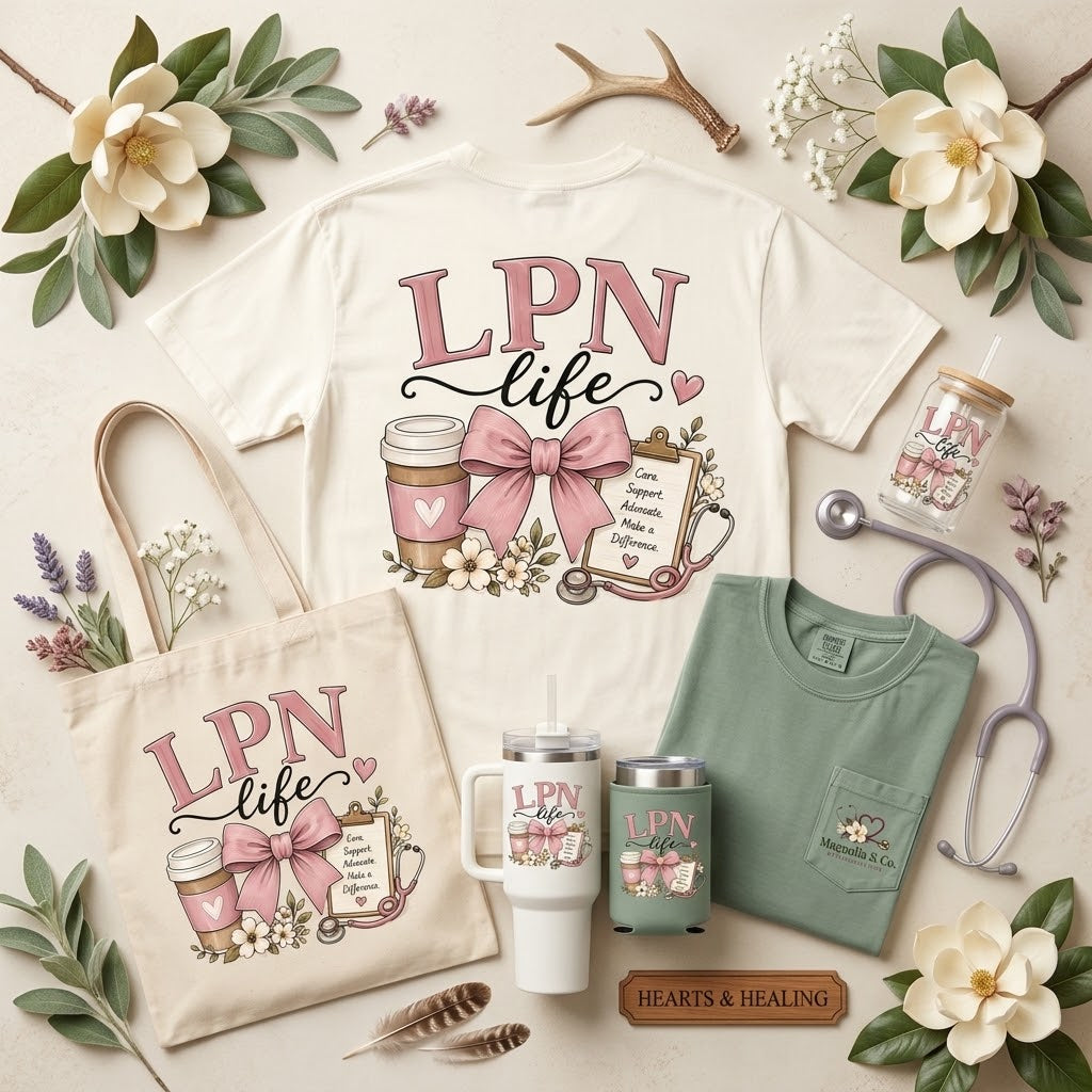 LPN LIFE artwork preview — Koozies