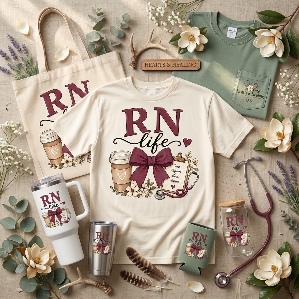 RN LIFE artwork preview — Koozies
