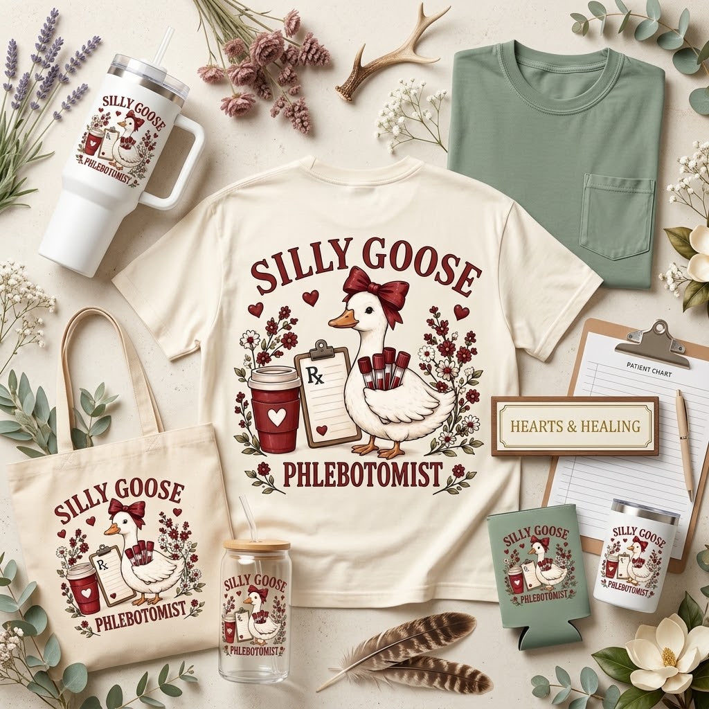 Phlebotomist Silly Goose design reference