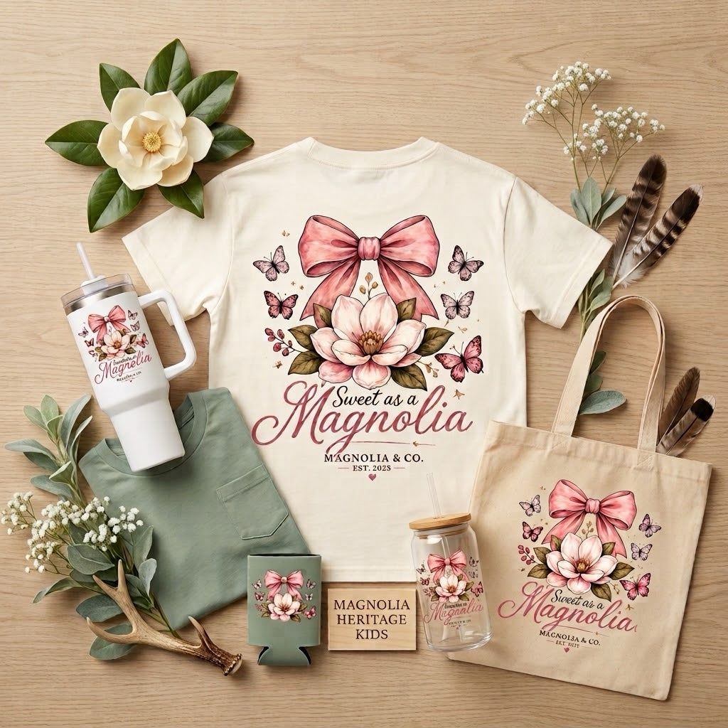 Sweet as a Magnolia design preview — Koozies