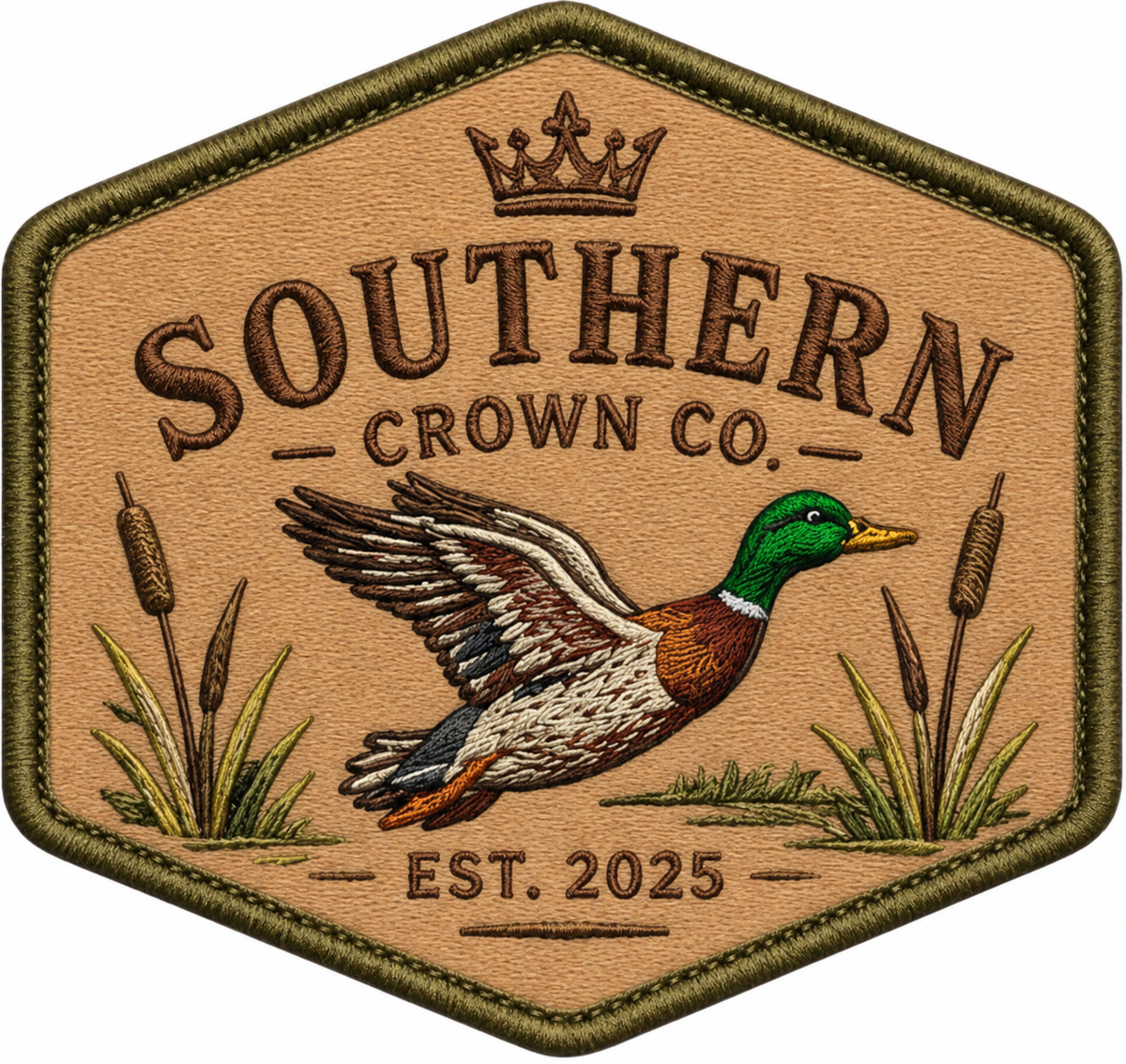 Southern Crown Co. Flying Mallard hex patch