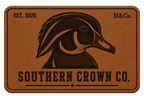 Southern Crown Co. Wood Duck rectangle leather patch