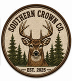 Southern Crown Co. Whitetail round embroidery patch