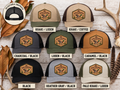 Flying Mallard Hex — Southern Crown Co. — eight labeled hat colors
