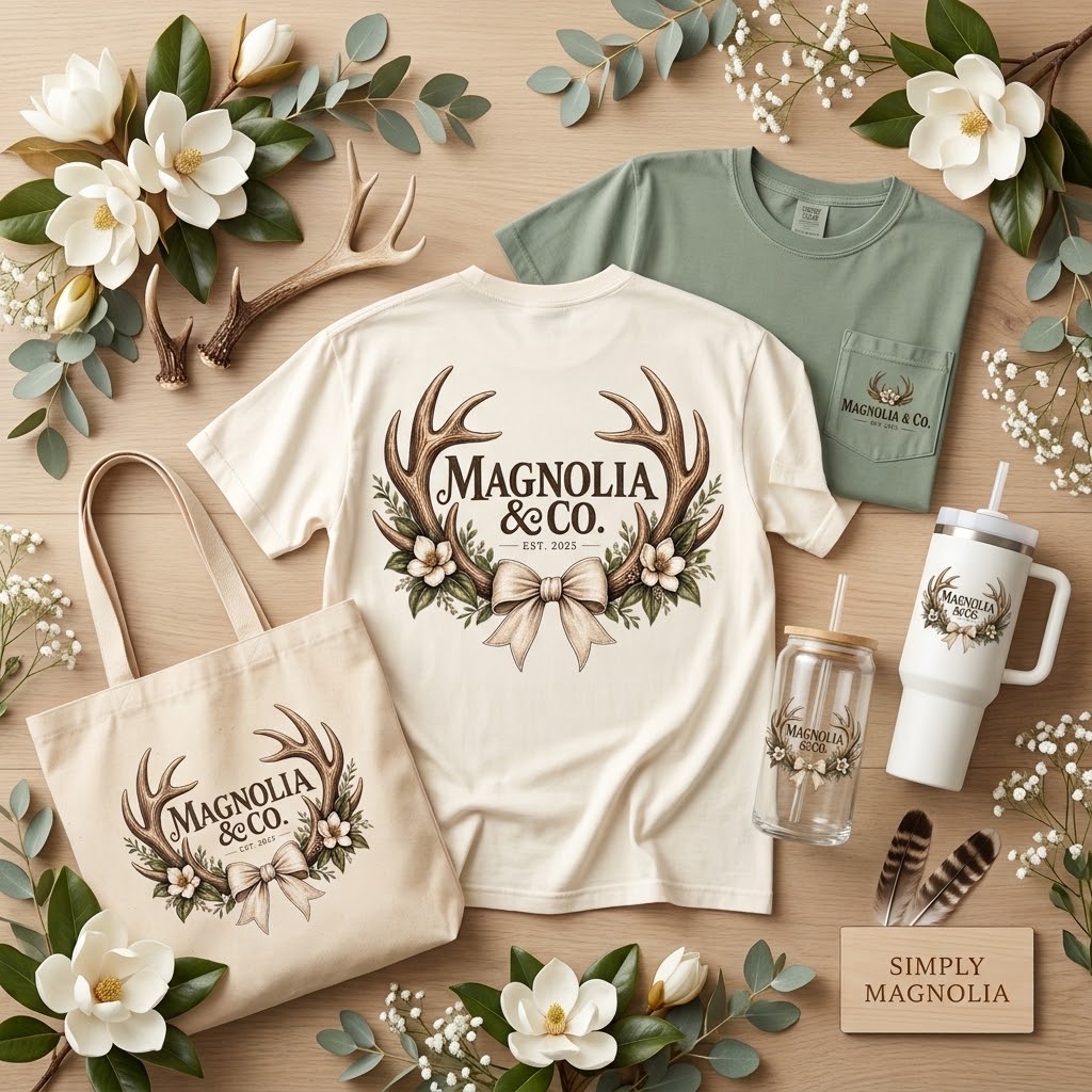Women Antlers design preview — Koozies