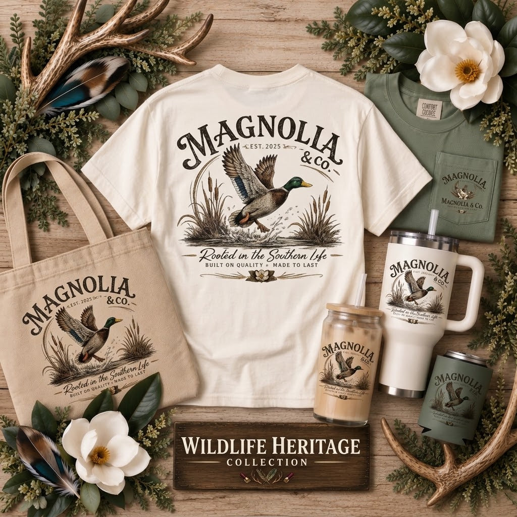 OG Flying Mallard artwork preview — Koozies